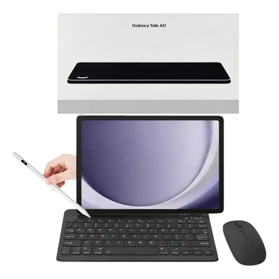 Tablet Samsung Galaxy Tab A11 4g Chip Caneta E Teclado Preto