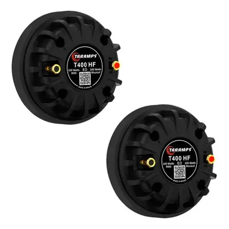 2 Drive Taramps T 400 Hf 8 Ohms Para Paredão Alta Frequência