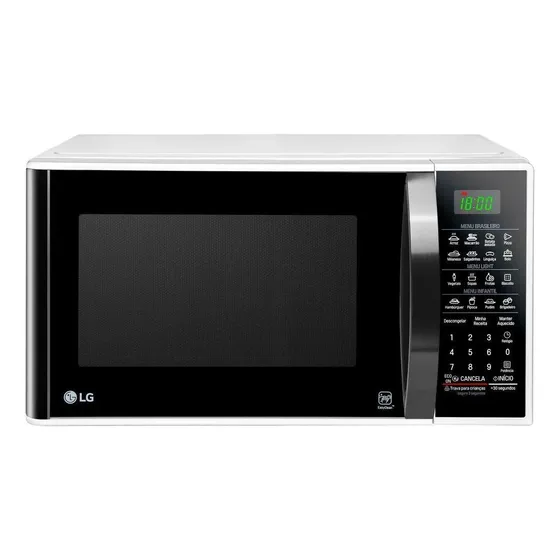 Micro-ondas LG 30l Solo Ms3091bc Branco E Preto