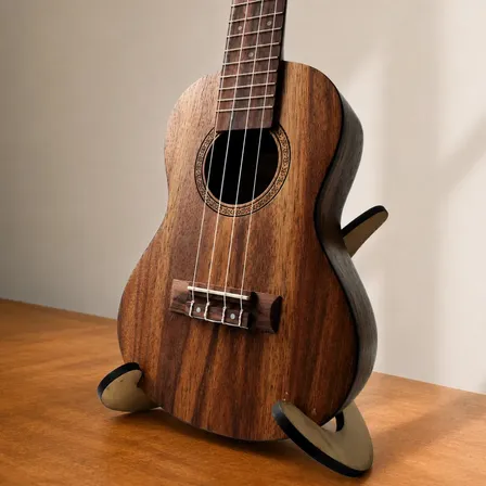 Suporte De Chão Para Cavaquinho Ou Violão Utilidade Mdf