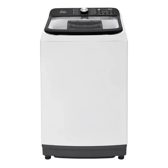 Lavadora De Roupas Midea 15kg Cesto Inox 13 Programas Branc