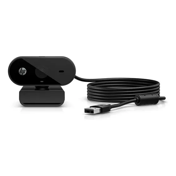Webcam Hp 320 Fhd, 5mp, Usb-a, Preto - 53x26aa#abl Preto