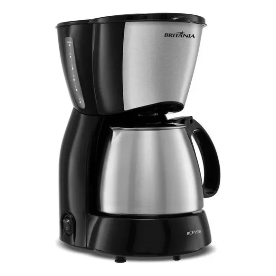 Cafeteira Elétrica Britânia Bcf19b Inox 18 Xícaras Preto
