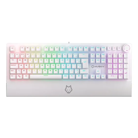 Teclado Mecânico Gamer Husky Anchorage Rgb Gateron Ef Red