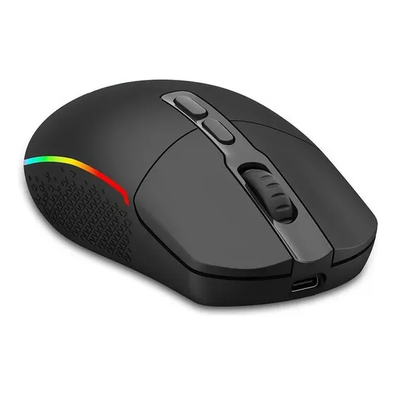 Mouse Gamer Sem Fio Redragon Invader Pro 10000 Dpi Preto