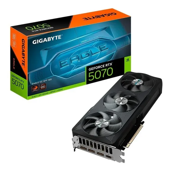 Placa De Vídeo Gigabyte Rtx 5070 Eagle Oc Sff 12g 12gb Gddr