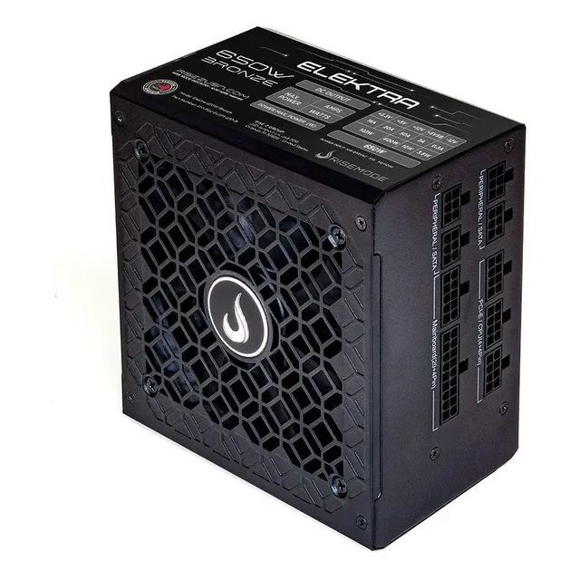 Fonte Gamer Rise Mode Elektra 650w Bronze Full Modular Pfc