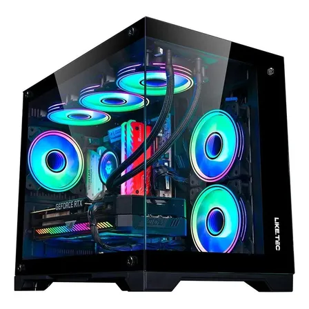Gabinete Gamer Liketec Mad Rock Mini Tower M-atx Vidro