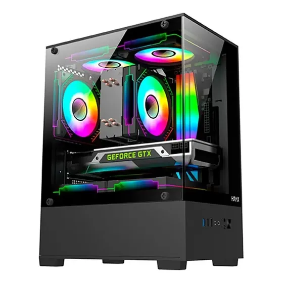 Gabinete Gamer Hyrax Hgb310 Mini Tower M-atx Vidro Temperado
