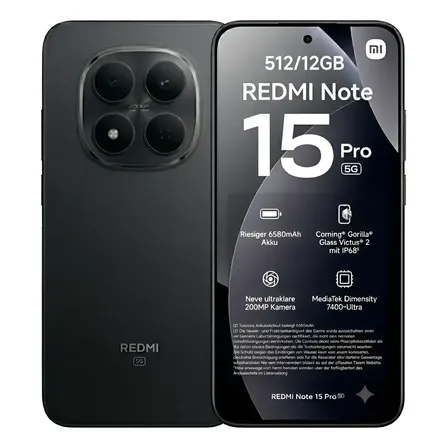 Xiaomi Redmi Note 15 Pro 5g 512gb 12gb Ram Original + Nfc Preto