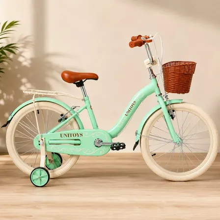 Bicicleta Sweet Aro 20 Com Rodinhas Cesta E Garupa - Verde