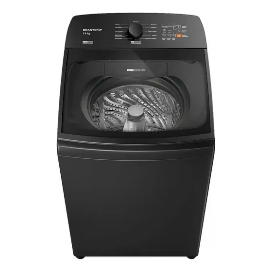 Lavadora De Roupas Brastemp 14kg Bwj14a9 Cesto Inox 12 220v Cinza