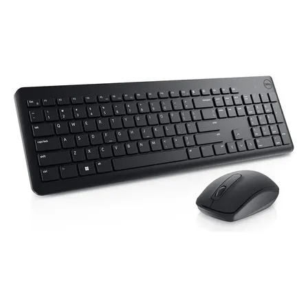 Teclado E Mouse Sem Fio Dell Km3322w Usb Abnt2 Preto