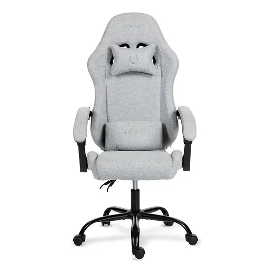 Cadeira Gamer Husky Storm 100 Cinza Reclinável 135º Tecido