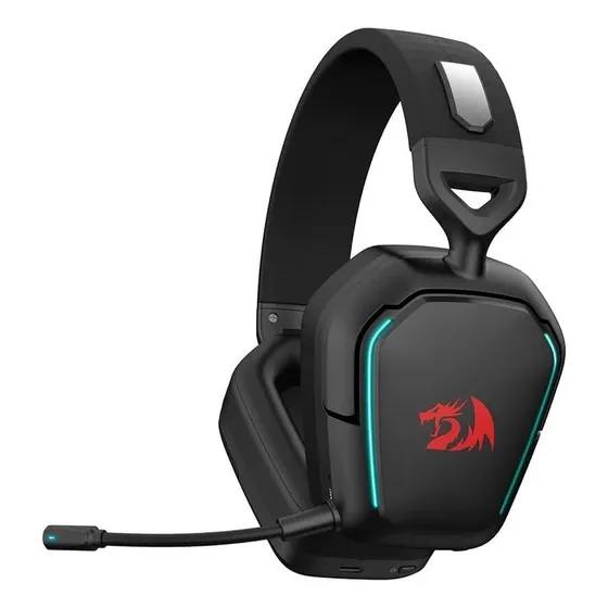 Headset Gamer Redragon Mira Sem Fio Rgb 7.1 Drivers 40mm