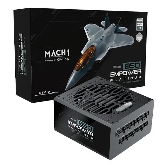 Fonte Mach1 Empower 850w Cybenetics Platinum Modular Pfc