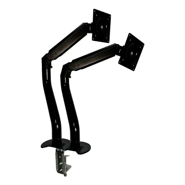 Suporte De Mesa Articulado Rm-il-02-b Para 2 Monitores Preto