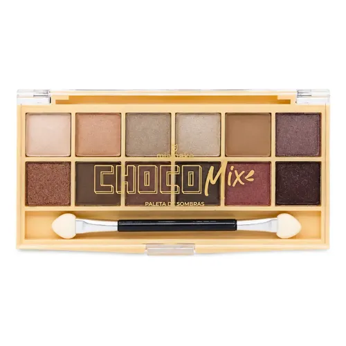 Paleta De Sombras Choco Mix Mia Make Unidade Cód.2656 Chocolate/branco
