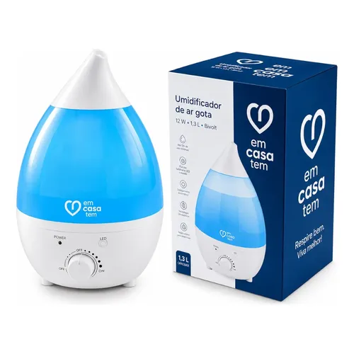 Umidificador De Ar Ambiente 1,3l Elétrico 127/220v Branco