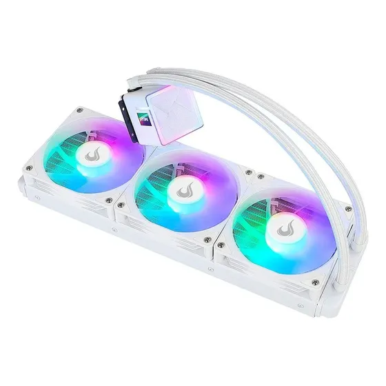 Water Cooler Gamer Rise Mode Frost Argb Rainbow 360mm Branco
