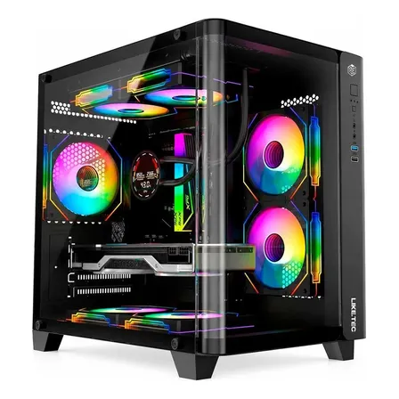 Gabinete Gamer Liketec Madness Mini Tower Micro-atx Preto