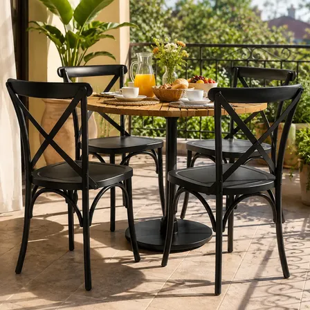 Kit 4 Cadeiras Paris Katrina Área Gourmet Polipropileno