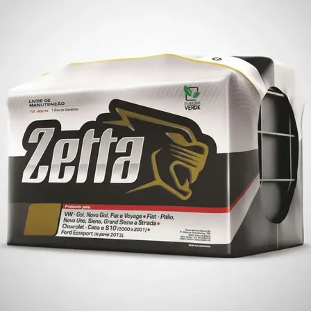Bateria Zetta 60ah -z60d - Uno Celta Clio Corsa Gol Golf Direito