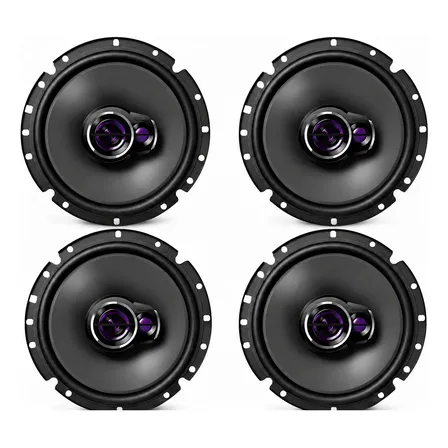 Kit Jogo 4 Alto-falantes Pioneer Ts-1760br 6 Polegadas 200 W Preto