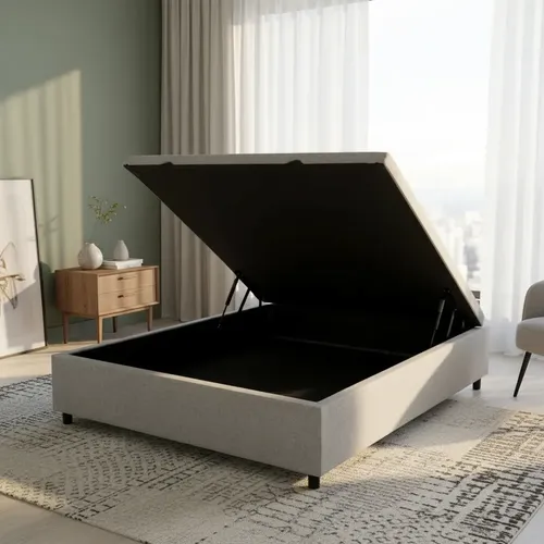 Base Baú Casal Padrão Cama Box 1,38x1,88 Toque De Classe