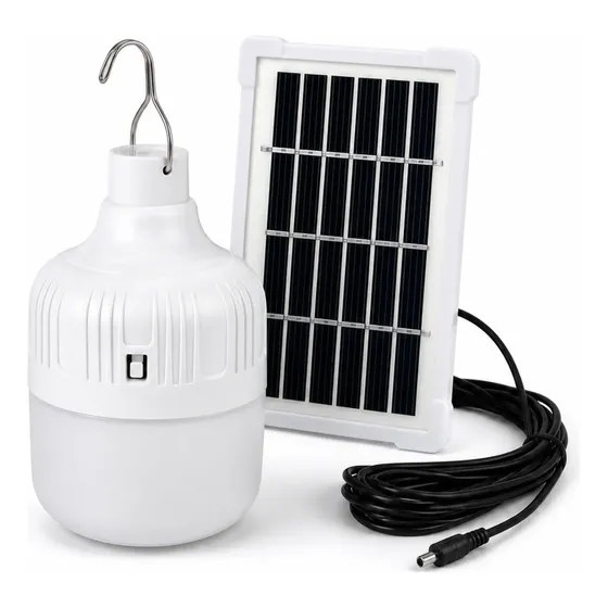 Kit 2 Luminárias Solar Led Recarregáveis Usb Com Gancho
