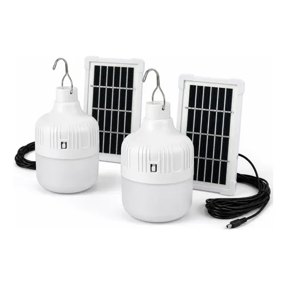 Luminárias Solar Led Recarregáveis Usb Com Gancho 1/ Kit 2
