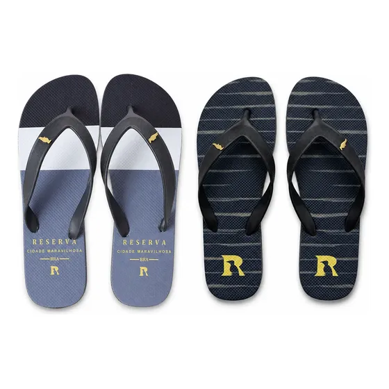 Kit 2 Pares Chinelo Masculino Reserva Confortável E Macio