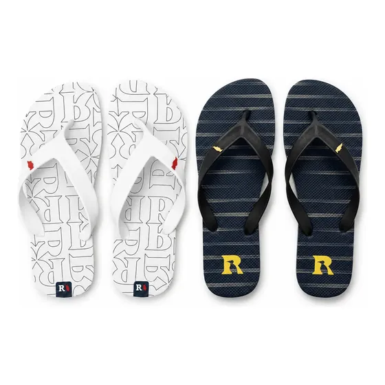 Kit 2 Pares Chinelo Masculino Reserva Confortável E Macio