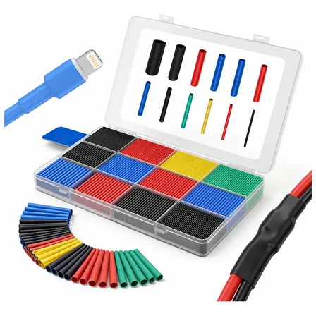 Kit 560 Espaguete Isolante Termo Colorido Retrátil Branco