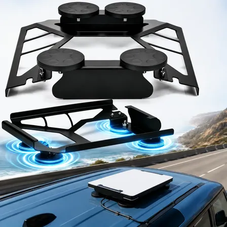 Acabamentos Para Racks Starlink Mini Suporte Magnético Carro Preto