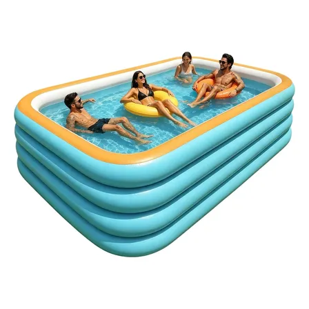 Piscina Inflável Retangular 3000l Resistente Piscina De 3 M E 4 Camadas