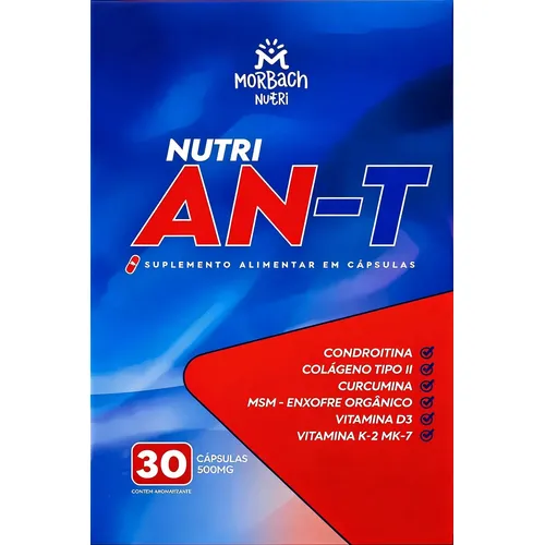 Suplemento Nutri An-t Capsula Cálcio Colágeno Cúrcuma 30cáps Neutro