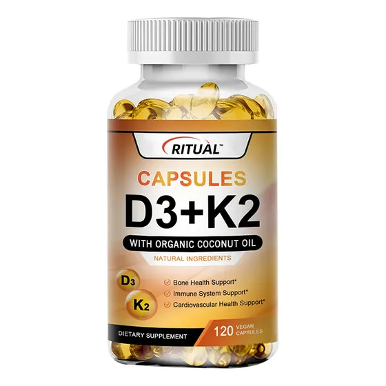 Cápsulas De Vitamina D3 + K2 - Saúde Óssea, Dentária E Cardi