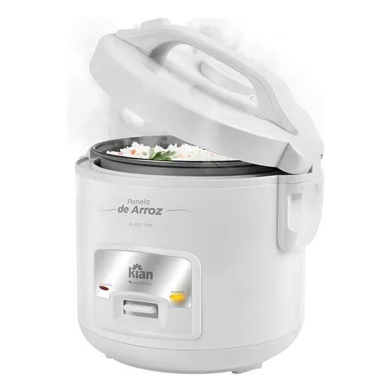 Panela De Arroz Elétrica Kian Branca 5 Xícaras 1l 220v Pa100