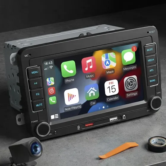Central Multimídia Mp5 P/ Volkswagen C/ Carplay