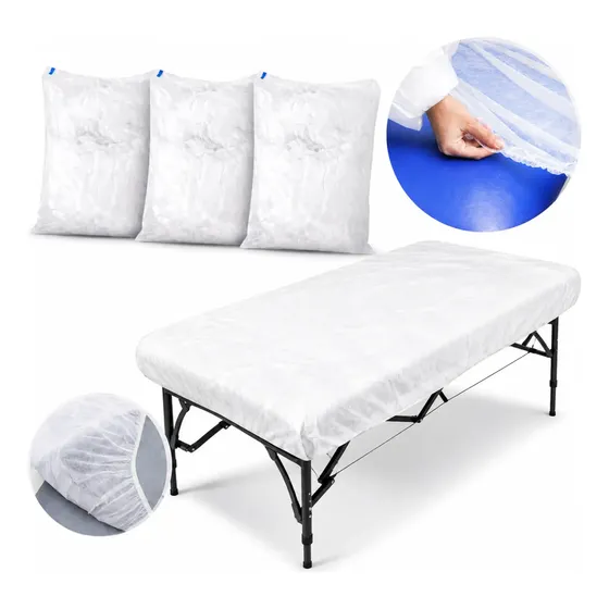 Kit 30 Unidades Papel Lençol Hospitalar 2m Branco Tnt Maca