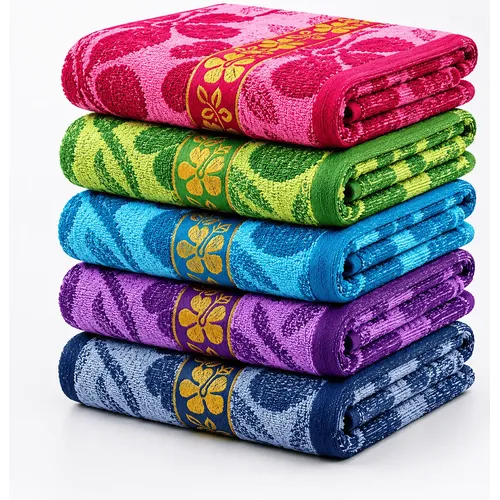 Kit 5 Toalhas De Banho Toalha Banhao Grossa Alta Absorção Sortida