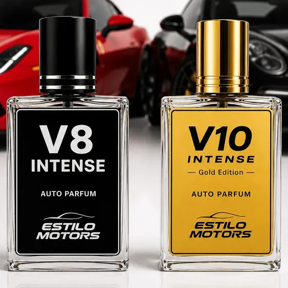 Kit V8 Intense + V10 Intense - Perfume Automotivo Estilo Mo