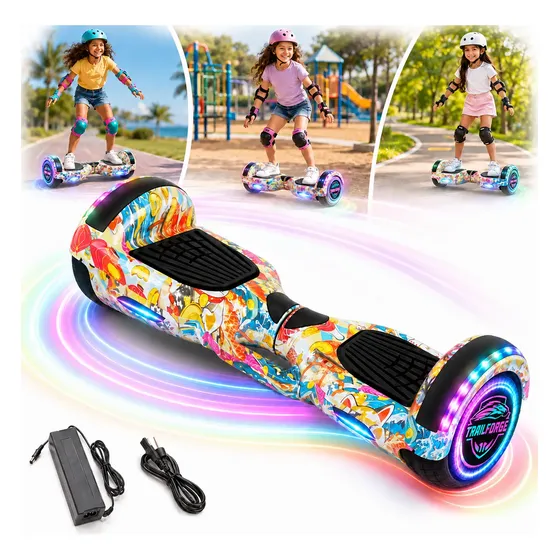 Hoverboard Elétrico 6.5 Polegadas Com Led E Bluetooth