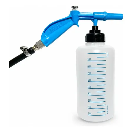 Pistola Pulverizadora Compressor + Frasco 1l Espumajet Azul Na