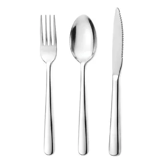 Kit 36 Talheres Grandes Em Aço Inox Linha Gloria Inox