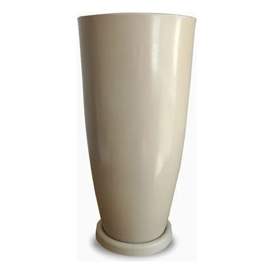 Vaso De Planta Flores Polietileno Vietnamita 62cm Com Prato