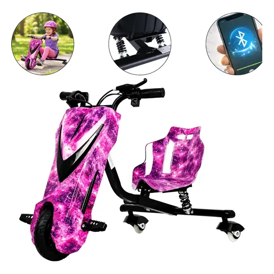 Patinete Elétrico Infantil Triciclo Drift 350w Bluetooth