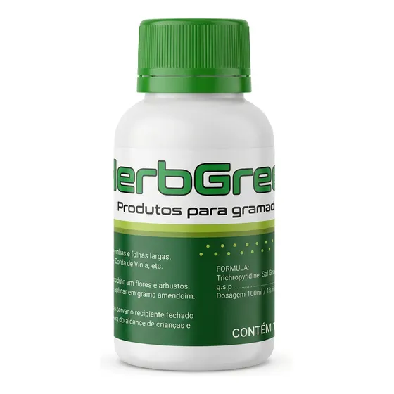 Herbgreen Mata Mato Folha Larga Herbicida 100ml Rende 15l