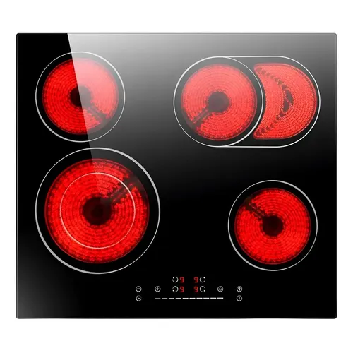 Cooktop Elétrico Vitrocerâmico Life 4bocas Touch Slider 220v Preto 220v
